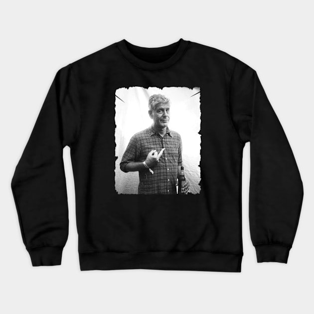 Vintage anthony bourdain Crewneck Sweatshirt by Guitar Geeks Podcast